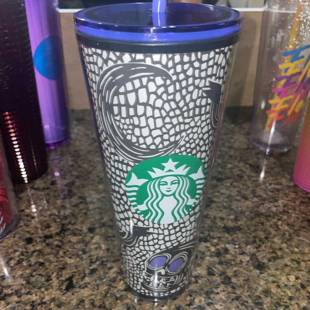 Halloween Skull Starbucks Cup